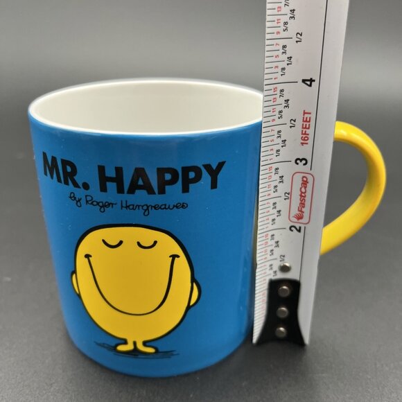 Mr Happy Coffee Mug Mr. Men Little Miss Series Roger Hargreaves Sanrio 2014 - Picture 9 of 10